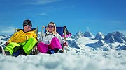 Relaxen auf der Skipiste Quelle: D. Schaufler (Bergbahnen Dachstein West) 